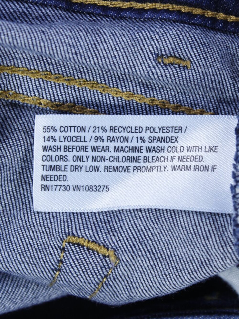 Cat & Jack Girls' Jeans - Bootcut Fit - Dark Wash - Size 14 - Picture 6 of 9
